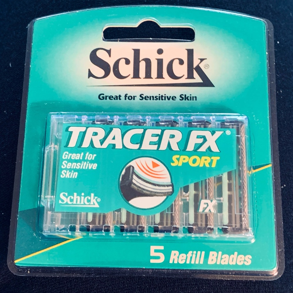 Schick RARE Tracer FX Sport 5 refill Blades x 2 for Sensitive Skin